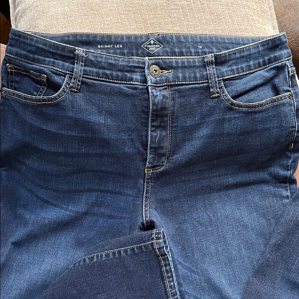 St. John's Bay Women's Skinny Jeans - Dark Blue